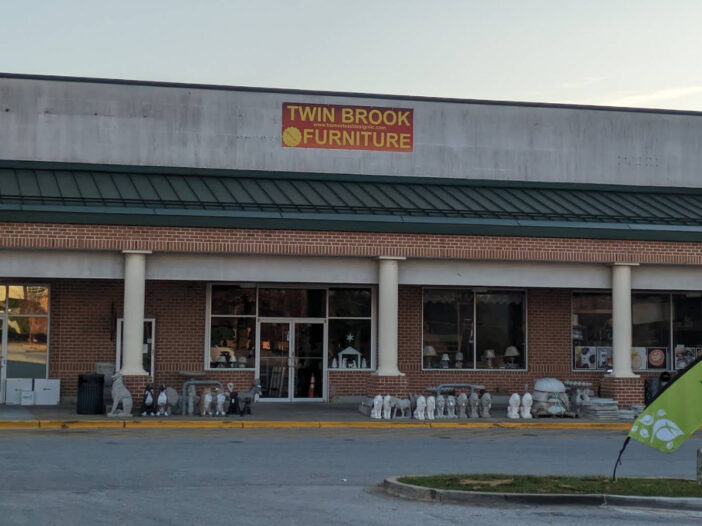 Storefront of Twin Brook Furniture in Cockeysville, MD.