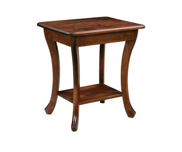 Curved Leg End Table