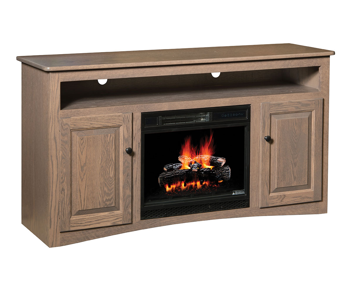 Economy TV Stand with Fireplace - Image 2