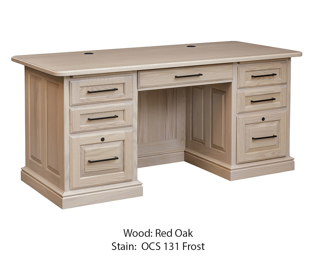 Raised Panel Executive Desk - Image 2
