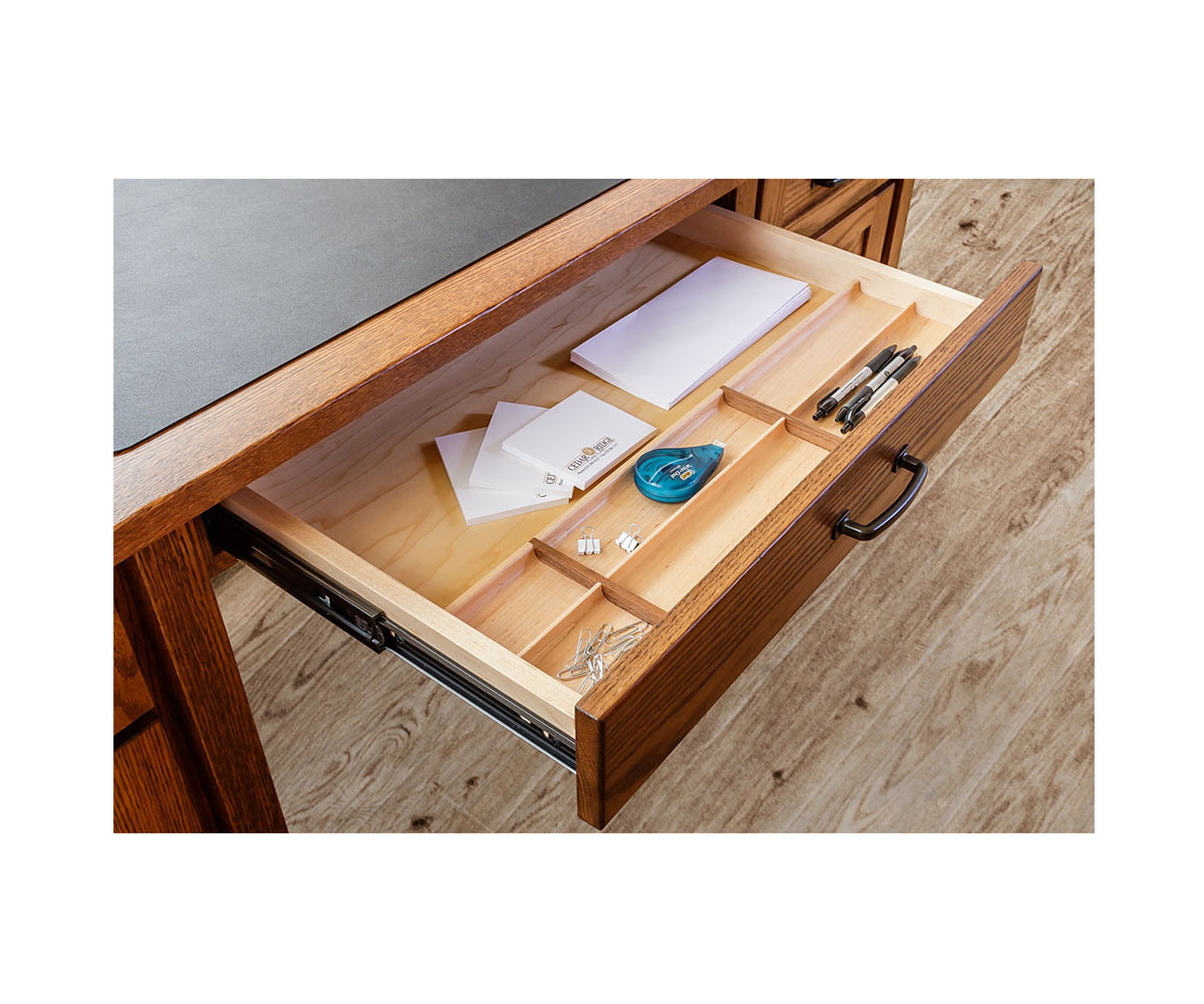 Shelton L Desk and Hutch - Image 3
