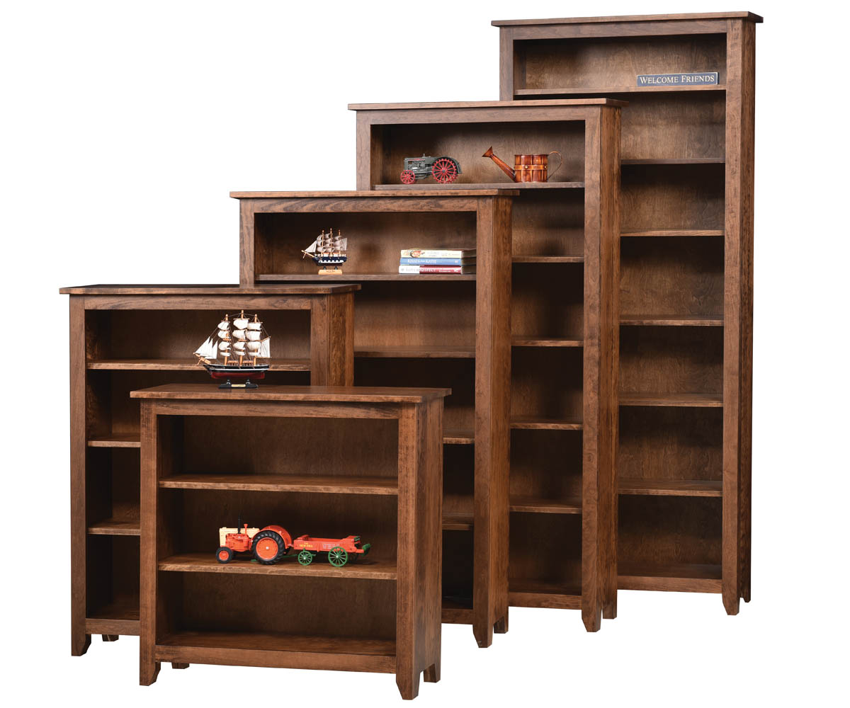 Modern Mission Open Bookcase - 84"H - Image 2