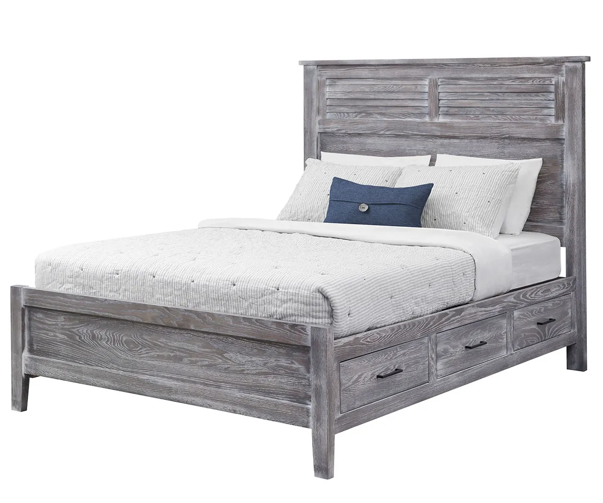 Manor Louver Panel Bed With Underbed Storage