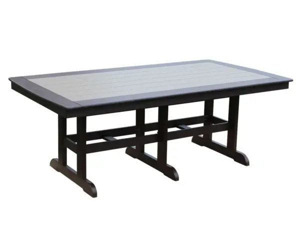 44" x 84" Rectangle Table With Trestle Legs