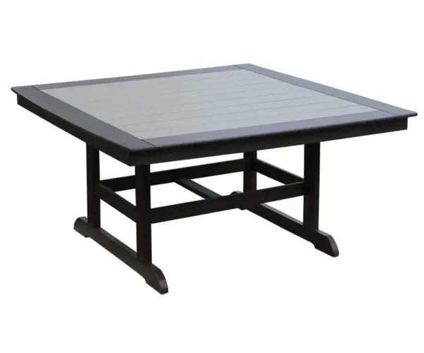60" Square Table With Trestle Legs