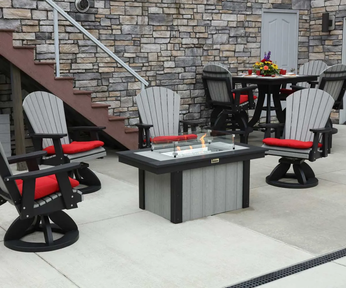 Adirondack Patio Swivel Chair Deep Seat - Image 2