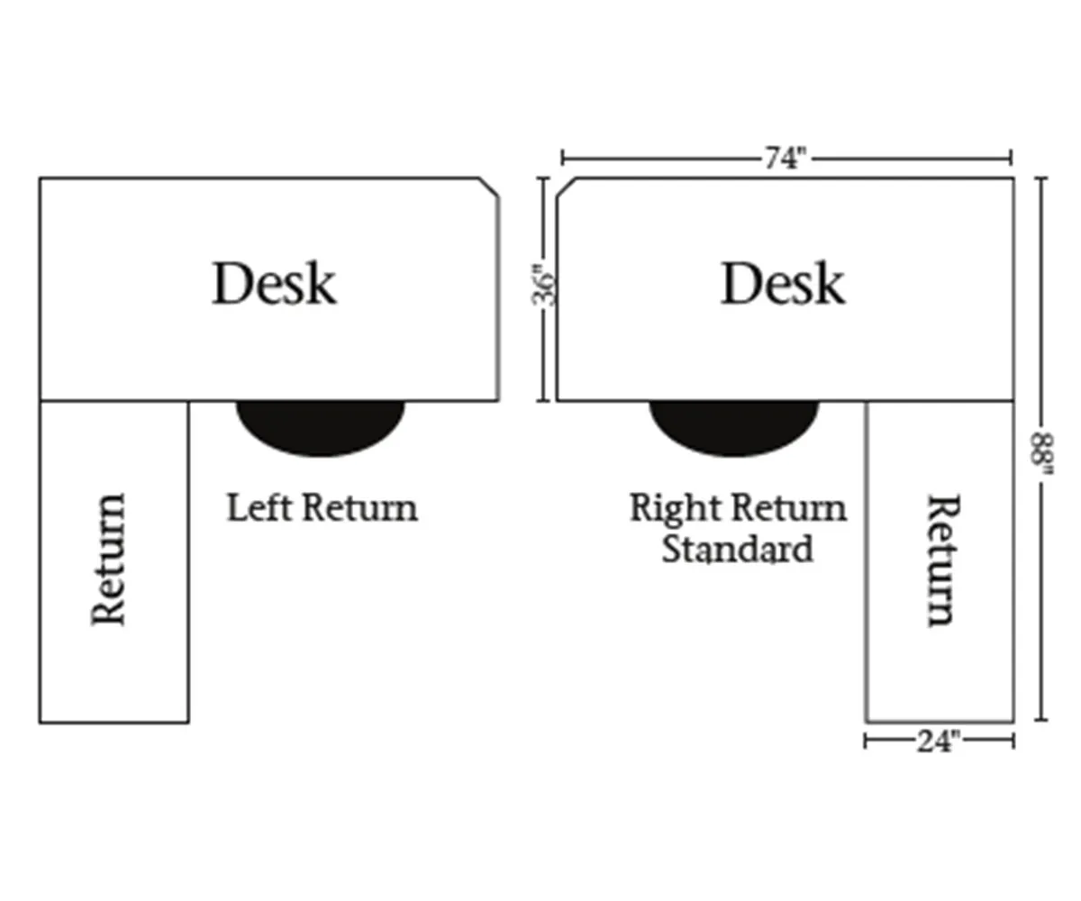 Bridgefort Mission Corner Desk with Hutch - 84"W - Image 3