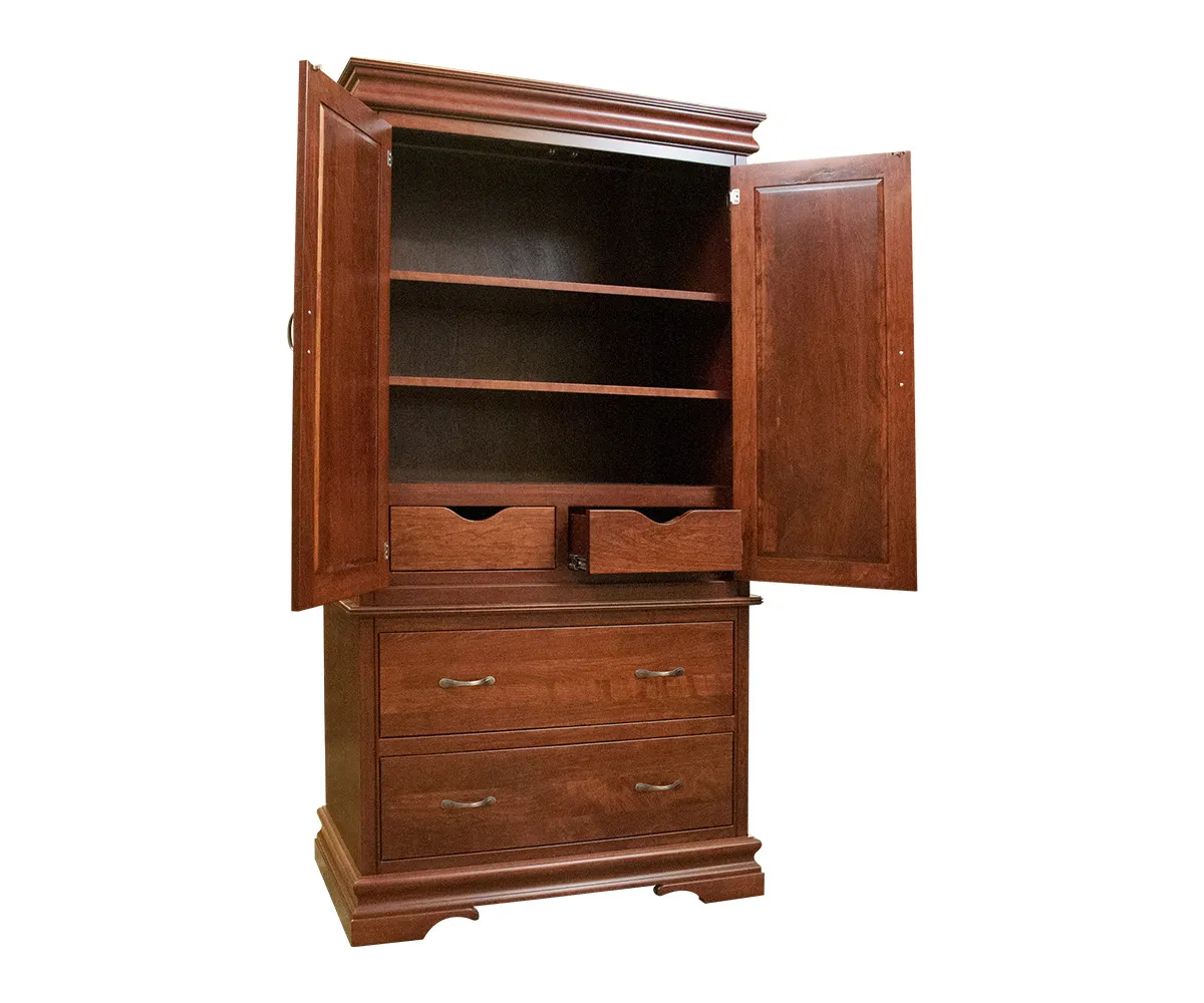 Heirloom Sleigh Armoire - Image 2